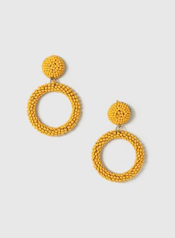 Dorothy Perkins Mustard Seed Bead Drop Earrings