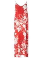 Dorothy Perkins *vila Red And White Floral Camisole Dress