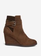 Dorothy Perkins Taupe 'acorn' Wedge Boots