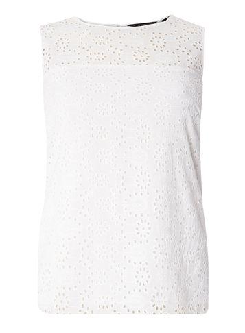Dorothy Perkins White Broderie Shell Top