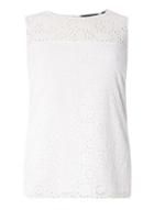 Dorothy Perkins White Broderie Shell Top