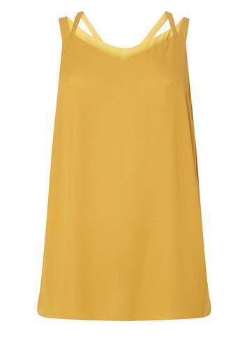 Dorothy Perkins Dp Curve Ochre X-back Camisole Top