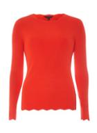 Dorothy Perkins Orange Scallop Hem Jumper