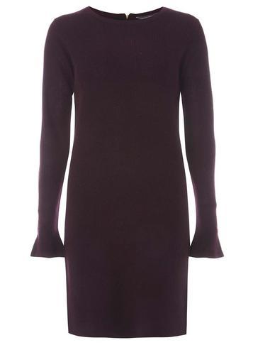 Dorothy Perkins *tall Purple Aubergine Knitted Tunic Dress