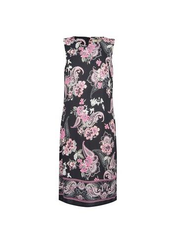 *billie & Blossom Tall Black Paisley Print Shift Dress