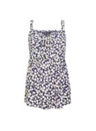 Dorothy Perkins Navy Ditsy Print Front Tie Camisole Top