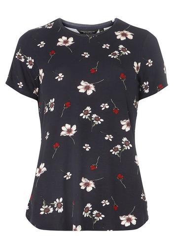Dorothy Perkins Navy Trim T-shirt