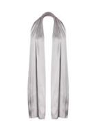 *showcase Silver Satin Wrap Cover Up