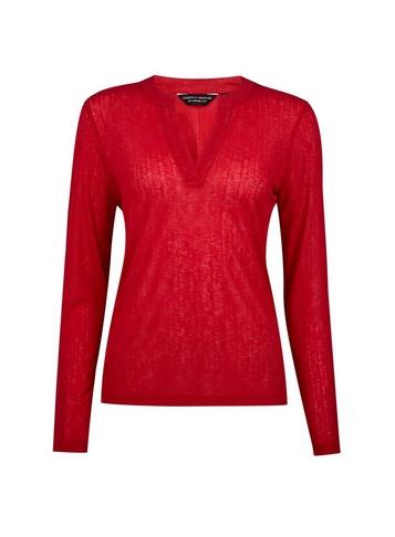 Dorothy Perkins Berry Nehru Collar Top