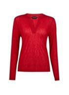 Dorothy Perkins Berry Nehru Collar Top