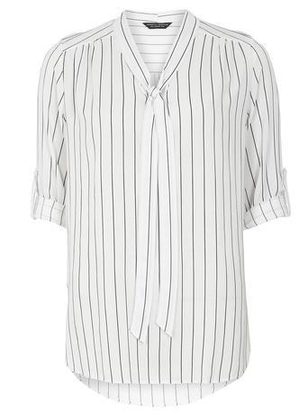 Dorothy Perkins Stripe Pussybow Blouse