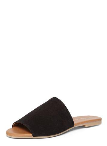 Dorothy Perkins Black 'florida' Leather Mules