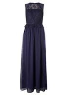 Dorothy Perkins Purple Lace Chiffon Maxi Dress
