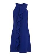 Dorothy Perkins *paper Dolls Blue Frill Trapeze Dress