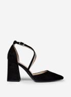 Dorothy Perkins Wide Fit Black Daria Court Shoes