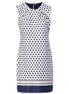 *izabel London Beige Geometric Print Shift Dress
