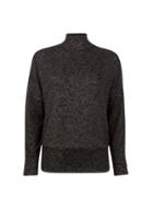 Dorothy Perkins Black Printed Funnel Neck Batwing Jumper