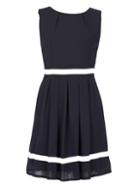 Dorothy Perkins *izabel London Navy Ribbon Trim Dress