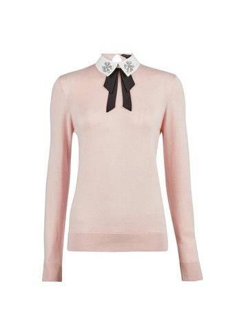 Dorothy Perkins Blush Embellished Collar Jumper