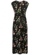Dorothy Perkins Petite Black Spot And Floral Print Maxi Dress