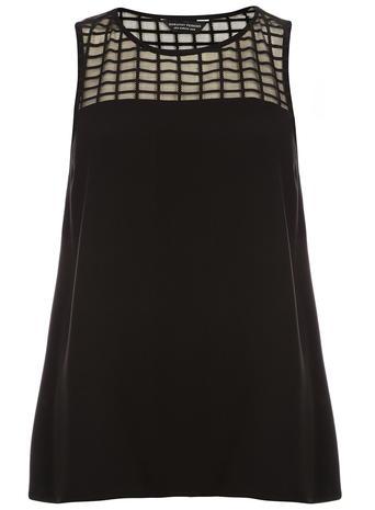 Dorothy Perkins Black Mesh Top