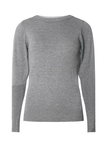 Dorothy Perkins Grey Puff Sleeve Jumper