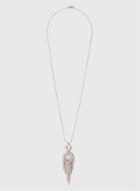 Dorothy Perkins Glitter Circle Bar Pendant Necklace