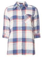 Dorothy Perkins Blue And Pink Check Shirt