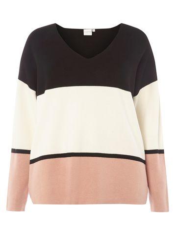 Dorothy Perkins *juna Rose Curve Stripe Knitted Jumper