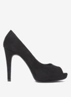 Dorothy Perkins Black 'corinna' Peep Toe Court Shoes