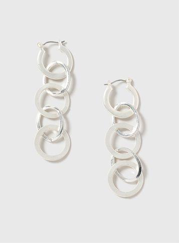 Dorothy Perkins Silver Linked Earrings