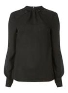 Dorothy Perkins *tall Black 'emily' Long Sleeve Top