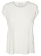 *vero Moda White Short Sleeve Plain Top
