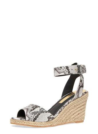 Dorothy Perkins Grey Espadrille Wedge Sandals