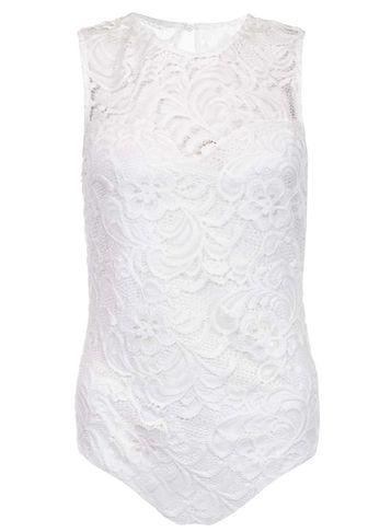 Dorothy Perkins *quiz Cream Lace Sweetheart Body