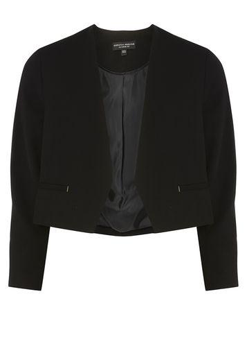 Dorothy Perkins Black Rivet Detail Cropped Jacket