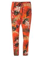 Dorothy Perkins Orange Floral Spun Joggers