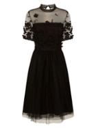 Dorothy Perkins *chi Chi London Black Crochet Midi Dress