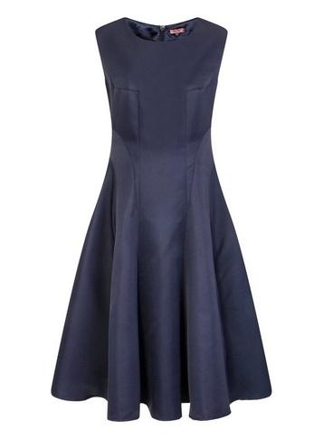 *chi Chi London Navy Midi Skater Dress