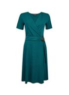 Dorothy Perkins Green Buckle Fit And Flare Dress