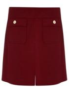Dorothy Perkins Petite Wine A-line Skirt