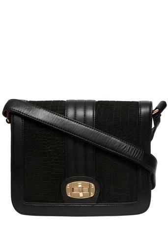 Dorothy Perkins Black 'nora' Leather Satchel
