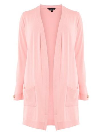 Dorothy Perkins *dp Curve Pink Button Cuff Cardigan
