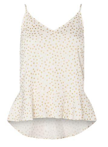 Dorothy Perkins *vila Gold Spot Camisole Top