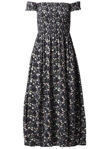 *izabel London Navy Floral Maxi Dress