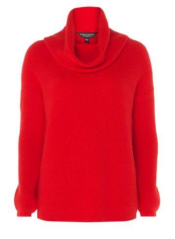 Dorothy Perkins Red Cowl Neck Jumper