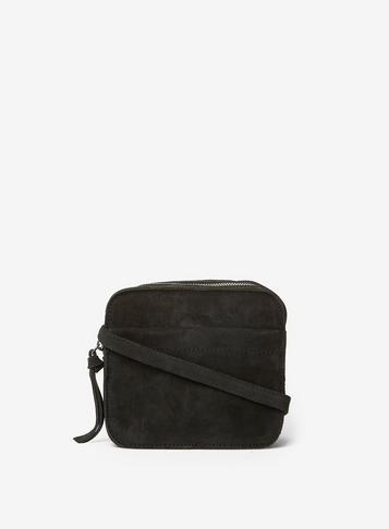 Dorothy Perkins *pieces Black Gia Suede Cross Body Bag