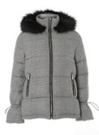 Dorothy Perkins Monochrome Check Hooded Padded Coat