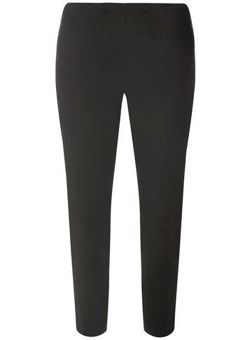 Dorothy Perkins Black Side Zip Crop Cotton Sateen Trousers