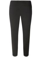 Dorothy Perkins Black Side Zip Crop Cotton Sateen Trousers